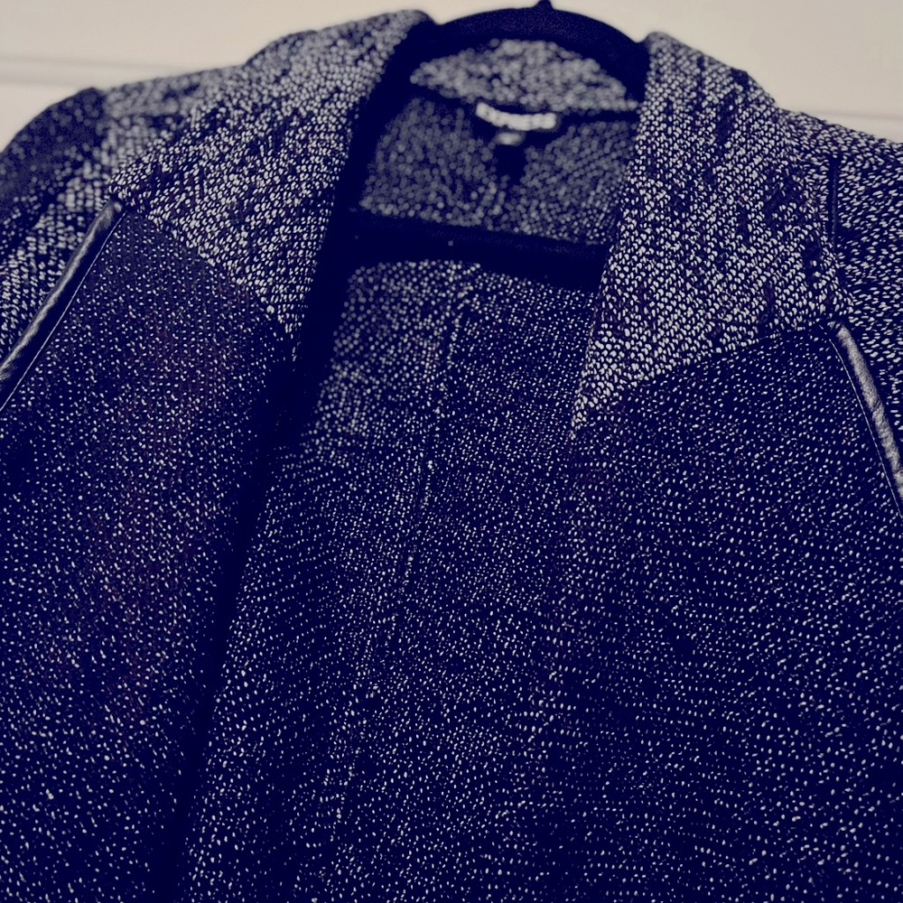 EXPRESS — Cropped Tweed Sweater Cardigan